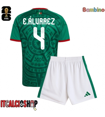 Messico Edson Alvarez #4 Prima Maglia Bambino Mondiali 2026 Manica Corta (+ Pantaloni corti)